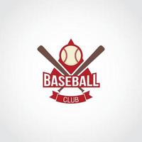 vecteur de conception de logo de baseball