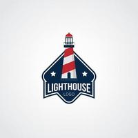 vecteur de conception de logo de phare