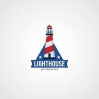 vecteur de conception de logo de phare