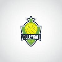 vecteur de conception de logo de volley-ball. adapté au logo de votre équipe de volley-ball