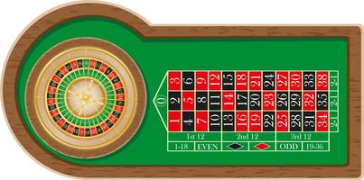 illustration vectorielle de roulette casino vecteur