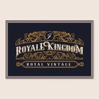 design plat de fond vintage royal vecteur