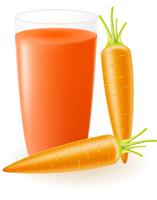 illustration vectorielle de jus de carotte vecteur