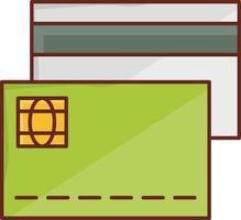 illustration vectorielle de crédit sur un fond transparent. symboles de qualité premium. icône de couleur plate de ligne vectorielle pour le concept et la conception graphique. vecteur