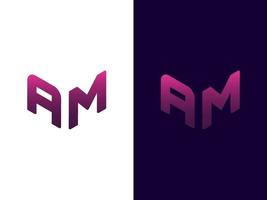 lettre initiale suis création de logo 3d minimaliste et moderne vecteur