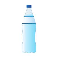 bouteille d&#39;eau minérale isolé sur fond blanc