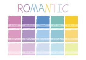 ton de couleur romantique vecteur