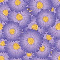 aster violet, fond transparent fleur marguerite vecteur