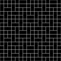 bloc carré blanc sans couture sur fond noir vecteur