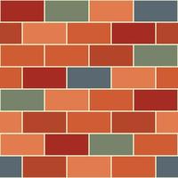 fond transparent mur de brique rouge orange vert gris vecteur