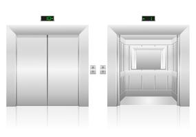 illustration vectorielle stock passager ascenseur vecteur