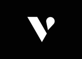 création de logo premium lettre v. logotype de victoire abstraite de luxe. vecteur