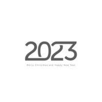 2023 logo bonne année isolé sur fond blanc. vecteur