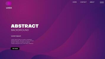 abstrait géométrique violet background.landing page design template.vector illustration vecteur