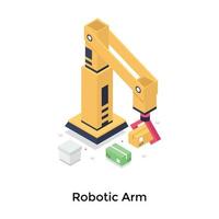 concepts de bras robotique vecteur