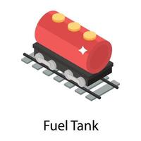 concepts de réservoir de carburant vecteur