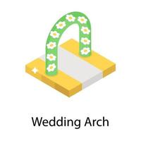 concepts d'arc de mariage vecteur