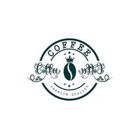 vecteur de conception de logo d'entreprise de café