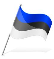 drapeau de l&#39;illustration vectorielle Estonie vecteur