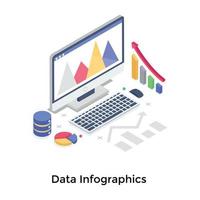 concepts d'infographie de données vecteur