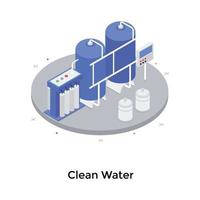 concepts d'eau propre vecteur