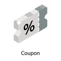 concepts de coupons à la mode vecteur