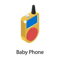 concepts de téléphone bébé vecteur