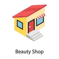 concepts de magasin de beauté vecteur