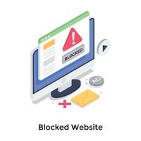 concepts de sites Web bloqués
