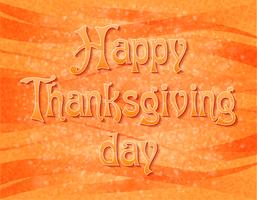 illustration vectorielle de texte joyeux thanksgiving day vecteur