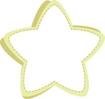 illustration d'étiquette de texte en forme d'étoile mignonne vecteur