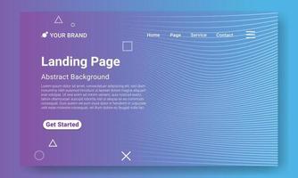 fond géométrique dégradé bleu moderne avec des formes dynamiques, des vagues et des éléments géométriques. modèle de site Web de page de destination moderne. conception pour le développement de sites Web et de sites Web mobiles. vecteur