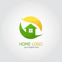 vecteur de conception de logo à la maison. adapté au logo de votre entreprise