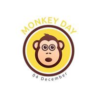 illustration de conception de vecteur de jour de singe.