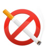 signe interdisant l&#39;illustration vectorielle de fumer vecteur
