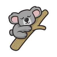 illustration vectorielle de mignon koala mascotte vecteur