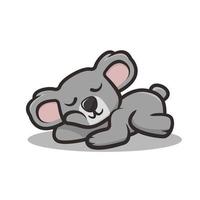 illustration vectorielle de mignon koala mascotte vecteur