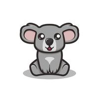 illustration vectorielle de mignon koala mascotte vecteur