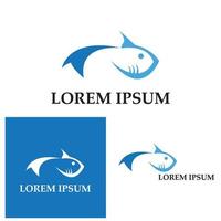 modèle de logo de poisson. symbole de vecteur créatif