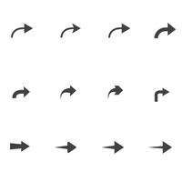 modèle de logo d'illustration vectorielle de flèche vecteur