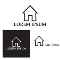 icône de la maison ou logo isolé signe symbole illustration vectorielle - collection d'icônes vectorielles de style noir de haute qualité
