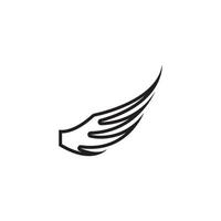 conception de vecteur de logo d'illustration d'aile