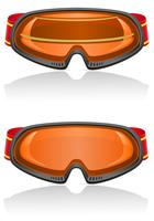 illustration vectorielle de lunettes de ski vecteur