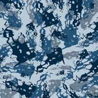 bleu marine mer océan soldat abstrait brosse art champ de bataille camouflage rayures motif militaire fond adapté aux vêtements imprimés vecteur