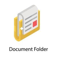 concepts de dossier de documents vecteur