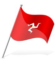 drapeau illustration vectorielle de l&#39;île de Man vecteur