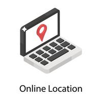 concepts de localisation en ligne vecteur