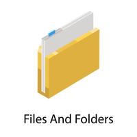 concepts de dossier de fichiers vecteur