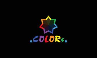 création de logo couleur. logo de couleur vectorielle vecteur