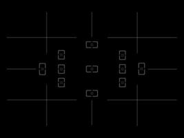 Système de mise au point à 11 points dans le viseur de l'appareil photo vecteur
